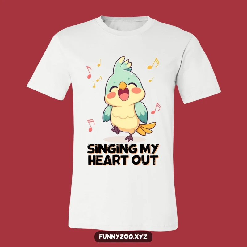 Funny Parrot Music T-Shirt: Wear Your Joyful Song!