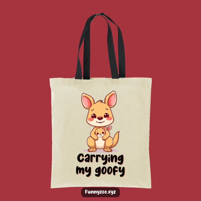 Funny Kangaroo Joey Tote Bag: Carry Your Little Goofball!