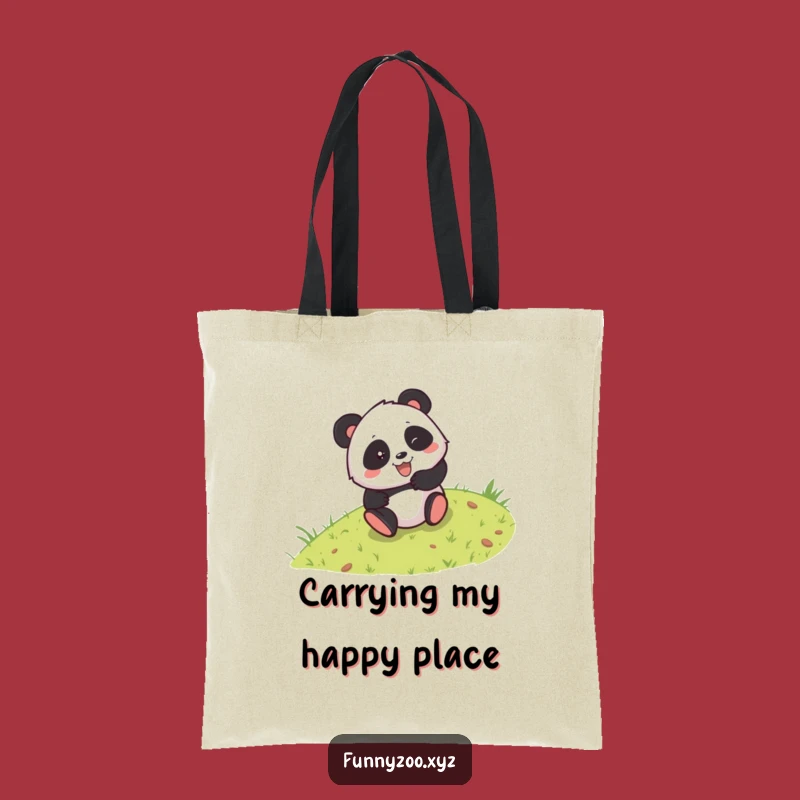 Funny Panda Tote Bag: Carry Your Laughs with This Rolling Panda!