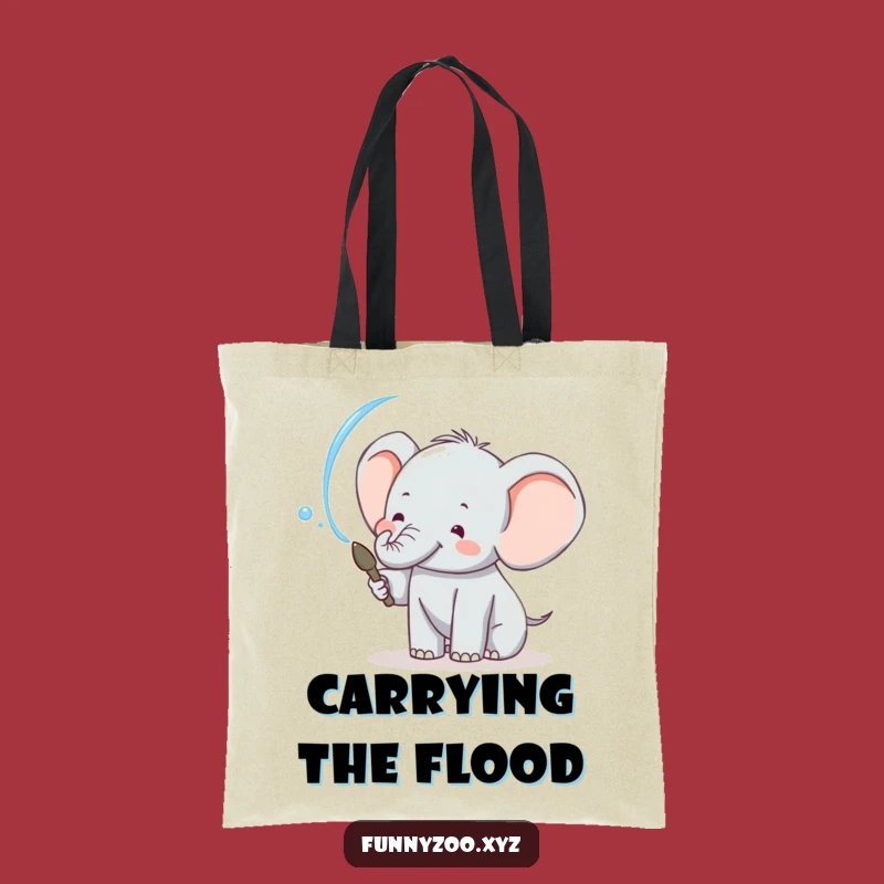 Funny Elephant Water Spray Tote Bag: Stylish & Hilarious Gift for Everyday Use