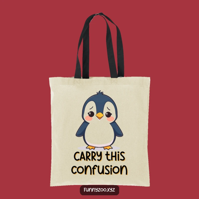 Funny Penguin Waddling Tote Bag - Durable and Silly Animal Gift